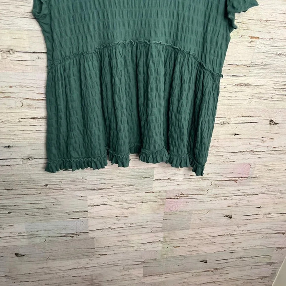 Urban outfitters oversized green blouse top size xs - Picture 2 of 9